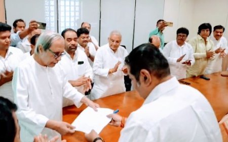 Naveen Patnaik files nomination for post of BJD President