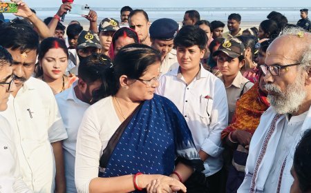 Odisha Deputy Chief Minister Smt. Pravati Parida’s Visit to Balasore: Review of Talasari and Chandipur Beach Development