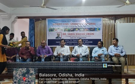 सभी के लिए एक्वेरियम मछलियों पर राज्य स्तरीय कार्यशाला फकीर मोहन स्वायत्त महाविद्यालय में आयोजित