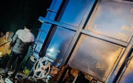 Freight train derails in Sundargarh