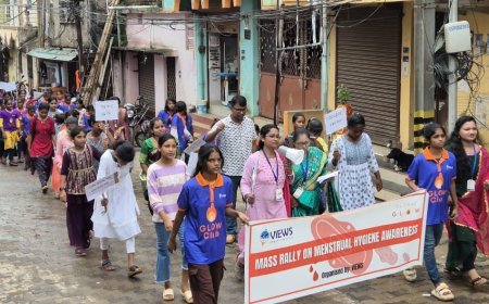 Mass rally by VIEWS promotes menstrual hygiene awareness in Bhubaneswar