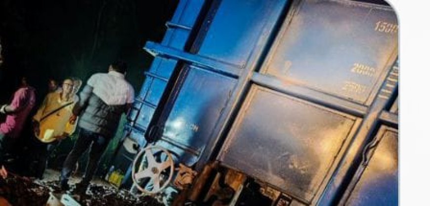 Freight train derails in Sundargarh