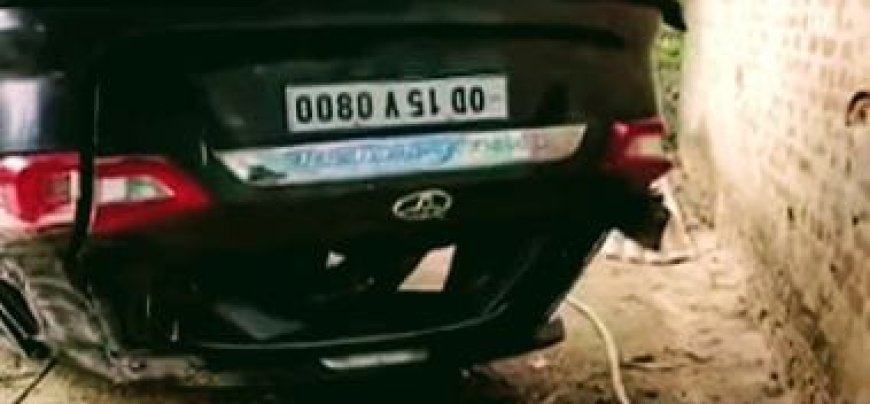 Gun recovered from car after accident