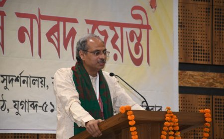 Personal integrity essential for a professional journalist:   Tripathi Devarshi Narad Jayanti Award-2025 conferred on Shantanu Tamuli