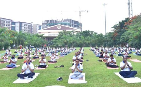 AIIMS Bhubaneswar celebrates 11th International Day of Yoga with spirited fervour