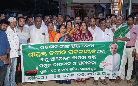 Basta MLA Subasini Jena Lights Lamp Praying for Naveen Patnaik’s Speedy Recovery
