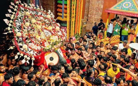 Chariots roll on Bada Danda amid sea of devotees