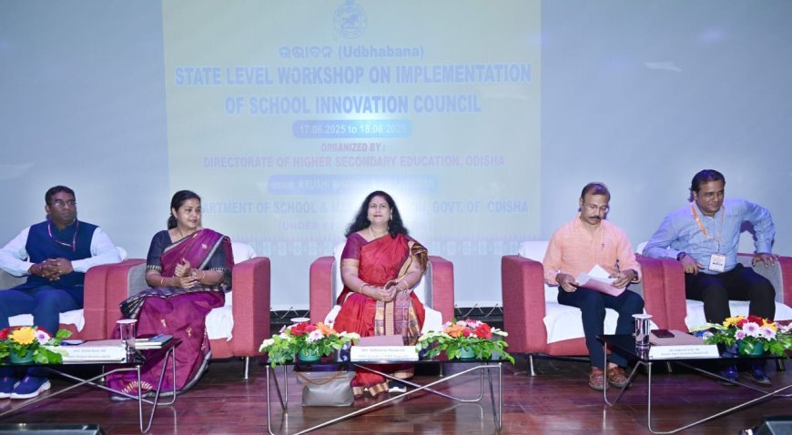 Workshop on Implementation of School Innovation Council held in Bhubaneswar