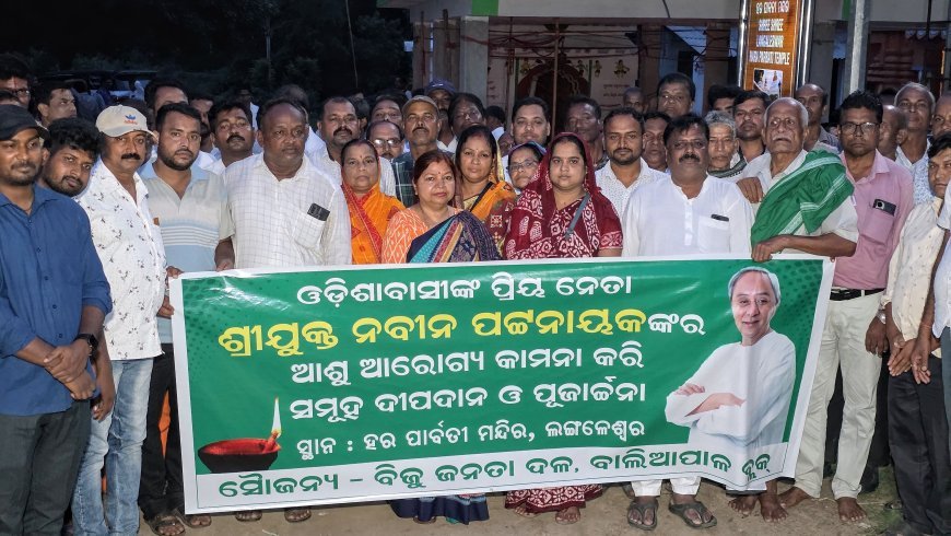 Basta MLA Subasini Jena Lights Lamp Praying for Naveen Patnaik’s Speedy Recovery