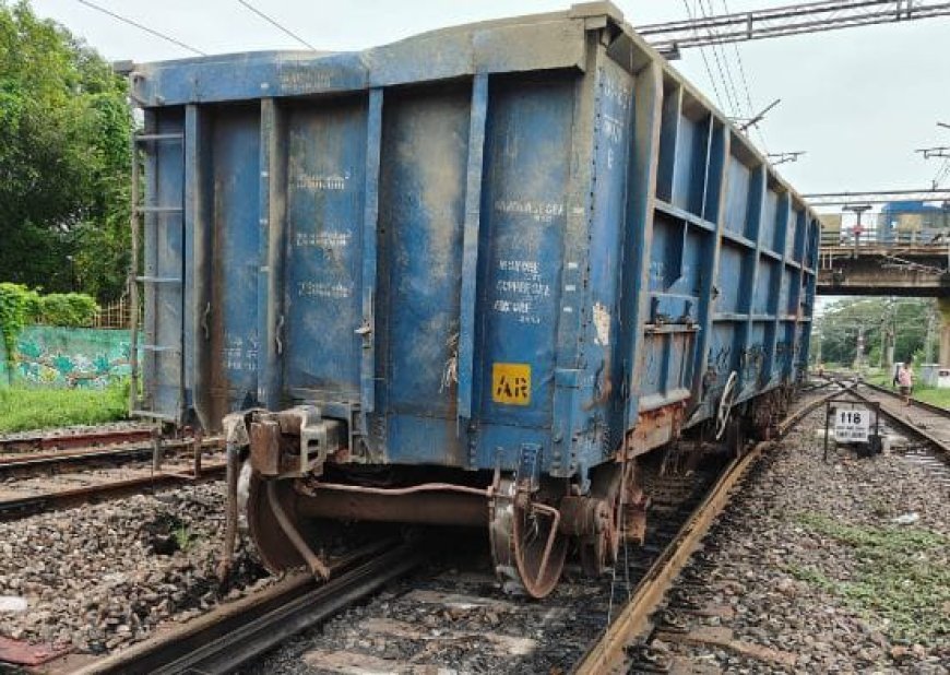Freight train derails near Cuttack railway station