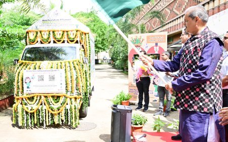 Campaign Vehicle for Promotion of Rooftop Gardening and Urban Horticulture launched by Deputy CM KV Singh Deo