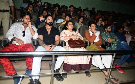 Nabakalebara Team in Brahmapur, Watched Film with Audience