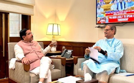 Odisha Deputy CM K V Singh Deo calls on Union Minister Minister Pralhad Joshi in Delhi