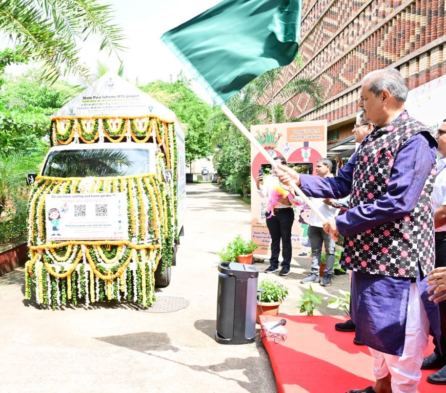 Campaign Vehicle for Promotion of Rooftop Gardening and Urban Horticulture launched by Deputy CM KV Singh Deo