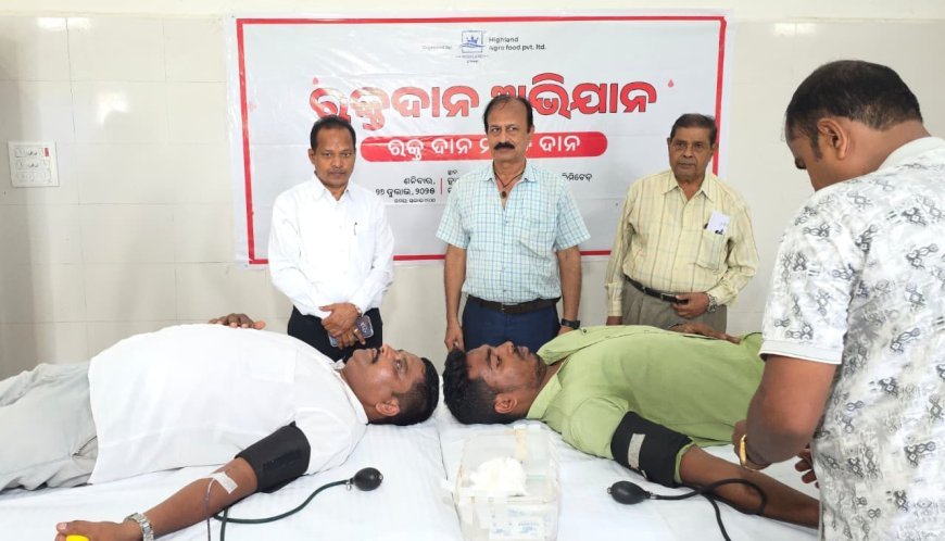 Blood Donation Camp Organized by Highland Agro Food Pvt. Ltd. on Kargil Vijay Divas