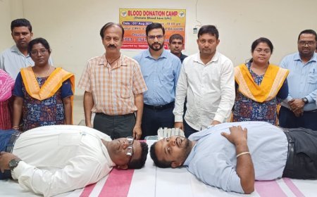 A Mega Blood Donation Camp Held at Balasore: 103 Students of CIPET-CSTS Donate Blood