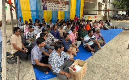 Revenue Staff in Mass Leave: Go on a Sit-in Strike at Collector’s Office in Balasore