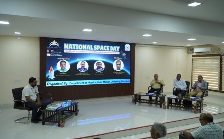 Fakir Mohan University Observes National Space Day with Academic Rigor
