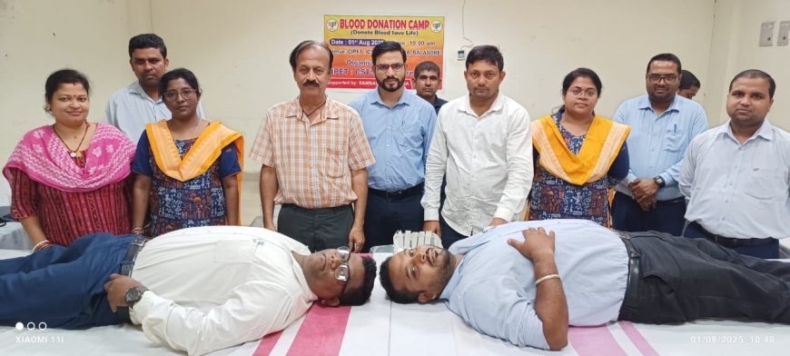 A Mega Blood Donation Camp Held at Balasore: 103 Students of CIPET-CSTS Donate Blood