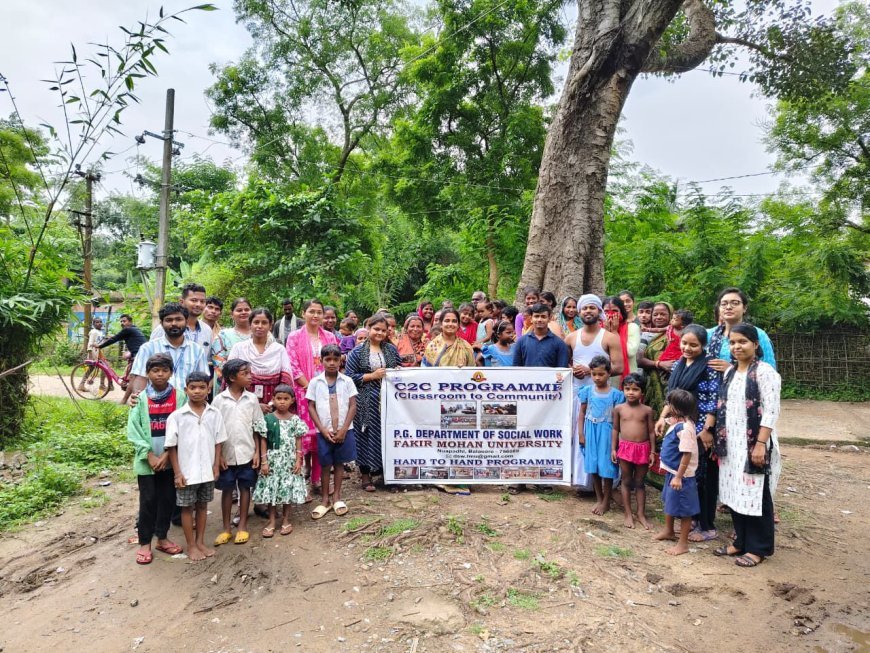 'Classroom-to-Community’ Initiative by Department of Social Work, Fakir Mohan University