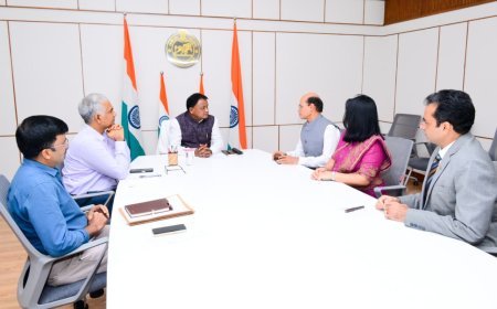 IFS officers Of 2000 & 2001 Batch Call on  Chief Minister Mohan Charan Majhi