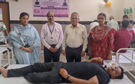 Blood Donation Camp Organized by Fakir Mohan Medical College on the Occasion of “Healthy Women, Empowered Families” Campaign
