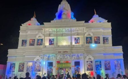 Badagada village Durga Puja Committee to replicate Vrindavan Prem Mandir-style welcome; silver crowns for all deities, four days of melodies major attraction