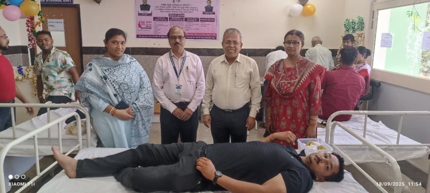 Blood Donation Camp Organized by Fakir Mohan Medical College on the Occasion of “Healthy Women, Empowered Families” Campaign