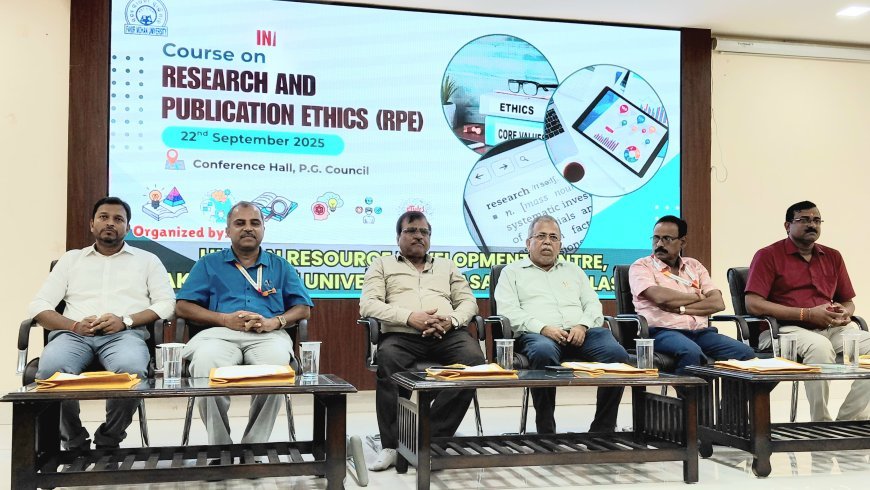 Fakir Mohan University Launches Week-Long Course on “Research and Publication Ethics for Ph.D. Scholars