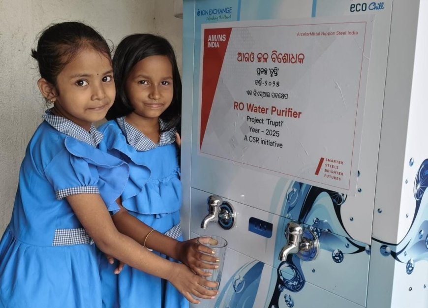AM/NS India installs water purifiers in six schools in Paradeep