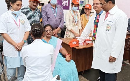 Odisha Legislative Assembly Speaker visits AIIMS Bhubaneswar, participates in Swasth Nari Sashakt Parivar Campaign