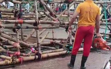 Laxmi Puja light gate collapses in Dhenkanal