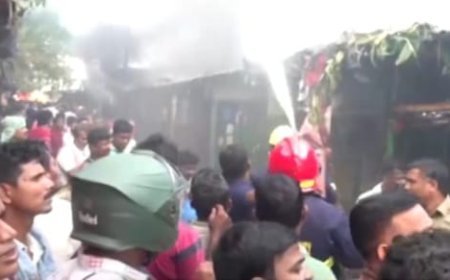 Tension flares after massive fire at Unit-1 Market in Bhubaneswar
