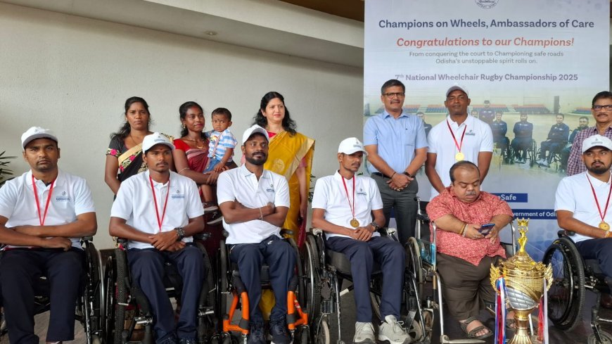 Odisha’s Wheelchair Rugby Champions to lead Road Safety Movement as #ComeHomeSafe Ambassadors