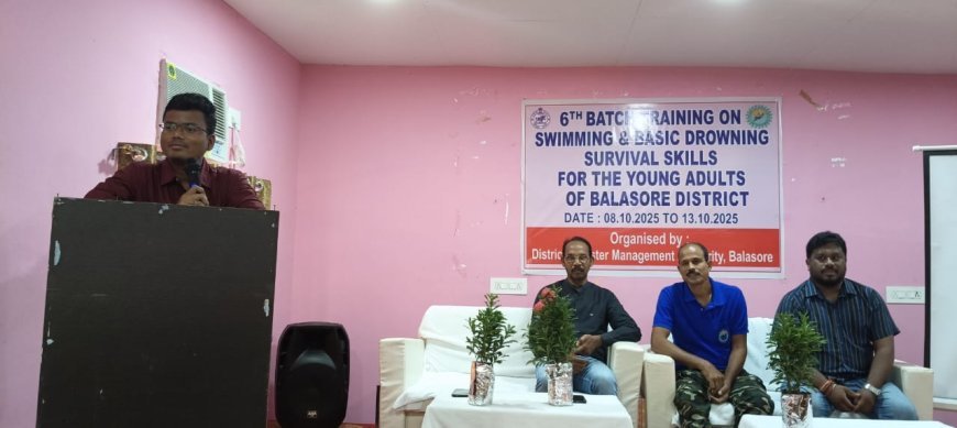 बालेश्वर जिले में शुरू हुआ तैराकी प्रशिक्षण शिविर का छठा चरण