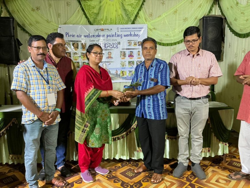 Two-Day Watercolour Workshop Organised by Chitrotpala at Sonepur
