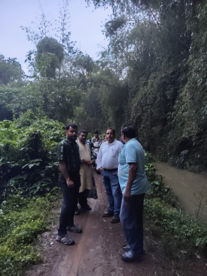 Independent Team Conducts Inspection with Sadar BDO for Road Construction in Neglected Hamlet