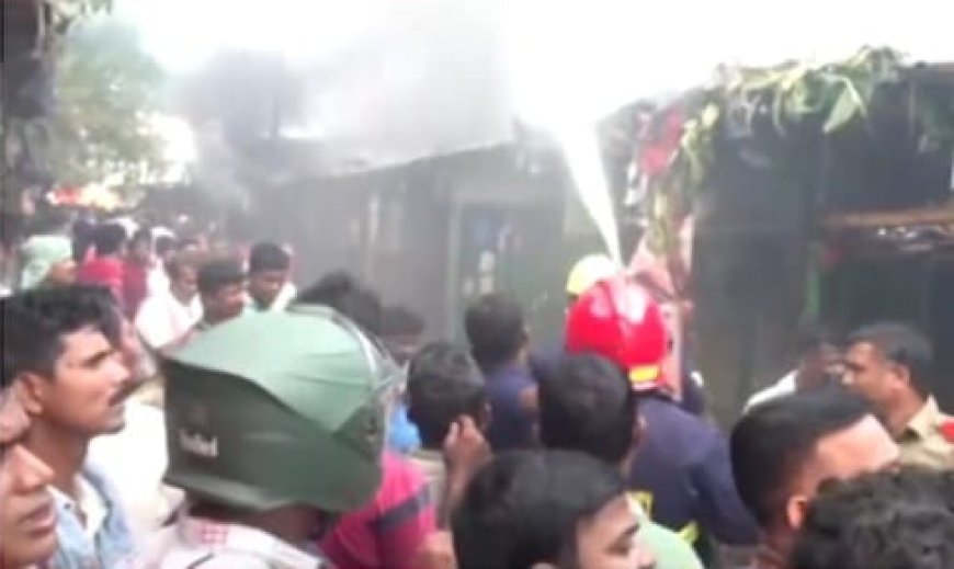 Tension flares after massive fire at Unit-1 Market in Bhubaneswar