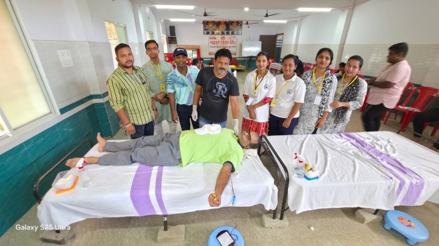Voluntary blood donation camp organised by Shree Jagannath Bhakta Samaj