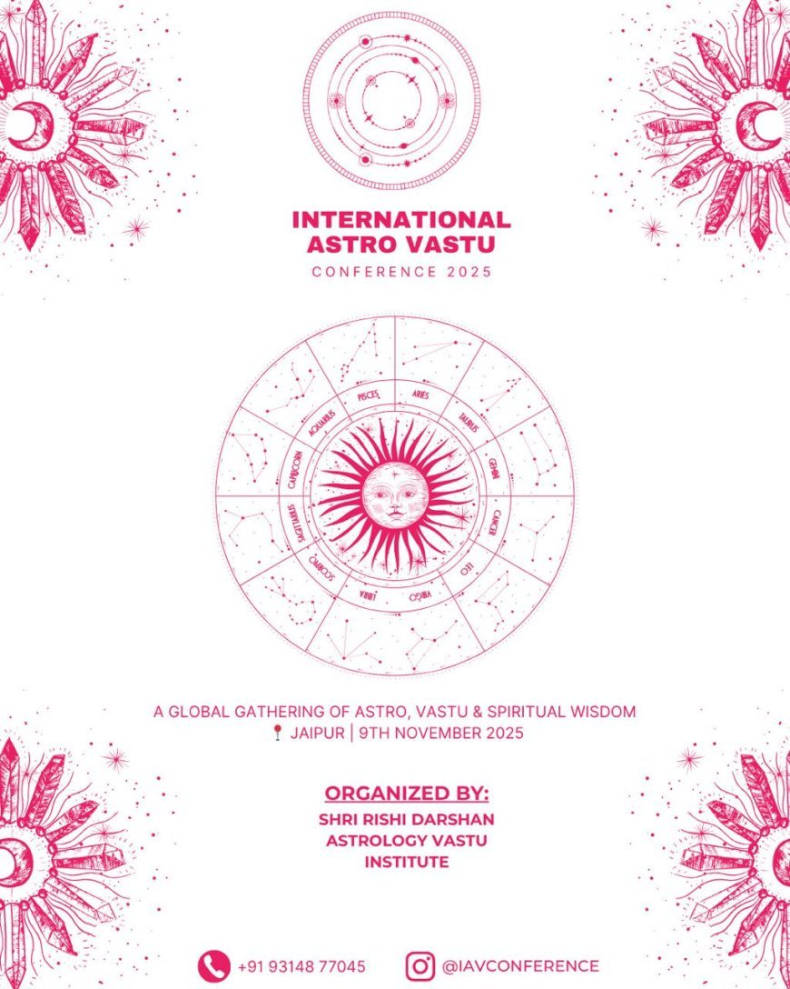 International Astrology and Vastu Conference to be held in Jaipur on November 9th