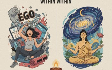 The Real Wellness Battle: Ego vs. Cosmos  (A soulful reflection for today’s health-conscious India)