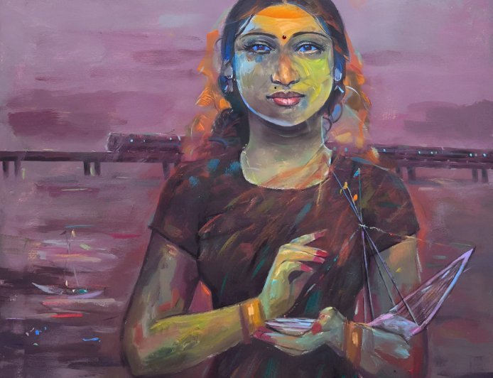 राष्ट्रीय चित्रकला कार्यशाला में बालेश्वर के चित्रकार नित्यानंद साहू की पेंटिंग ‘अरुणिमा’ को मिली उच्च प्रशंसा