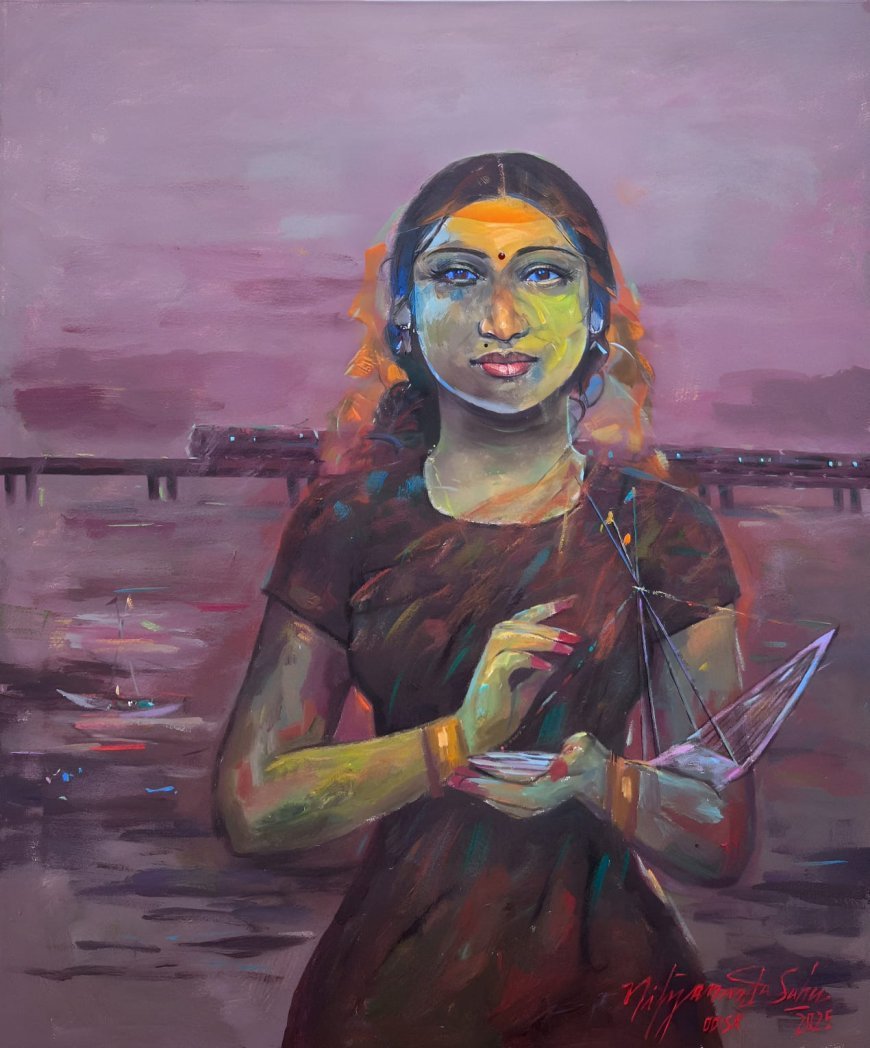 Balasore Artist Nityananda Sahu’s Painting ‘Arunima’ Highly Acclaimed at National Art Workshop