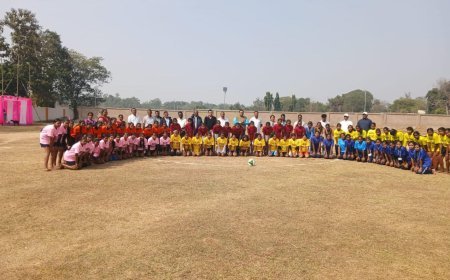 Play & Blosoom Interschool Friendly Football Match held among girl students of 6 schools