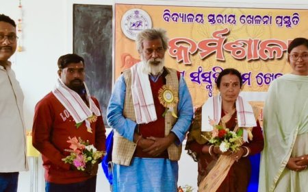 Three-day Lacquer Doll Workshop Concludes at Odisha Adarsha Vidyalaya: Over 100 Students Learn Traditional Craft