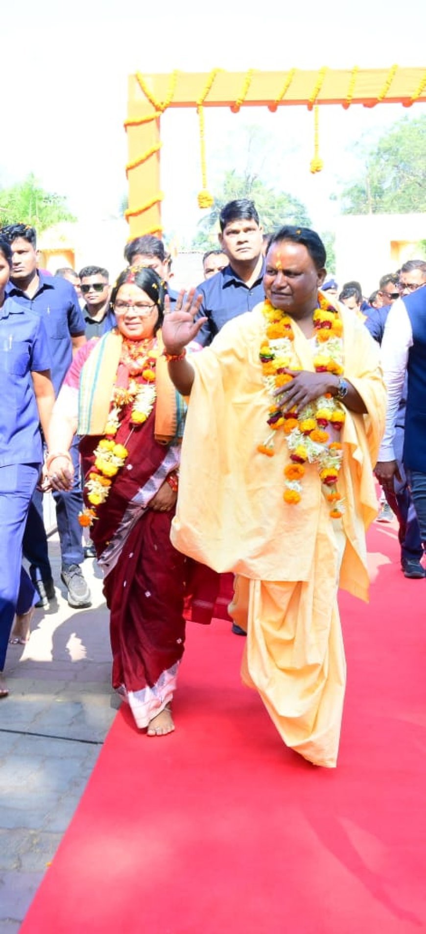 CM Majhi lays foundation stone for Rs 313-crore integrated development projects of Maa Tarini Peetha at Ghatagaon