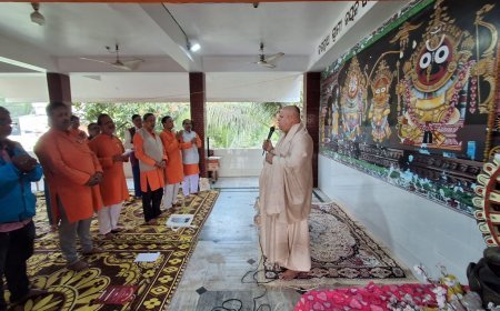 Reading and discussion of 14th Chapter of Skanda Purana held by Shree Jagannath Pancharatra Prachar Sansthan