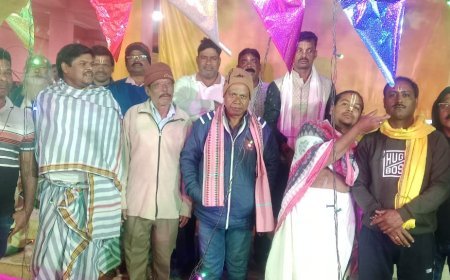 Grand Ashtaprahari Concludes at Korkora Village: 5,000 Devotees Receive Prasad