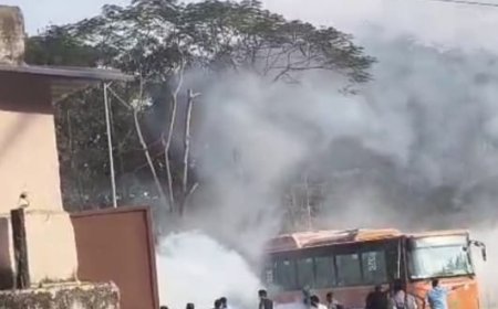 Fire breaks out at ‘Ama Bus’ depot in Bhubaneswar