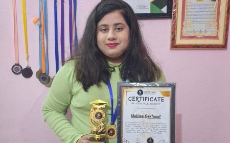 युवा लेखिका महिमा गंतायत को ‘भारत कबिरत्न पुरस्कार’